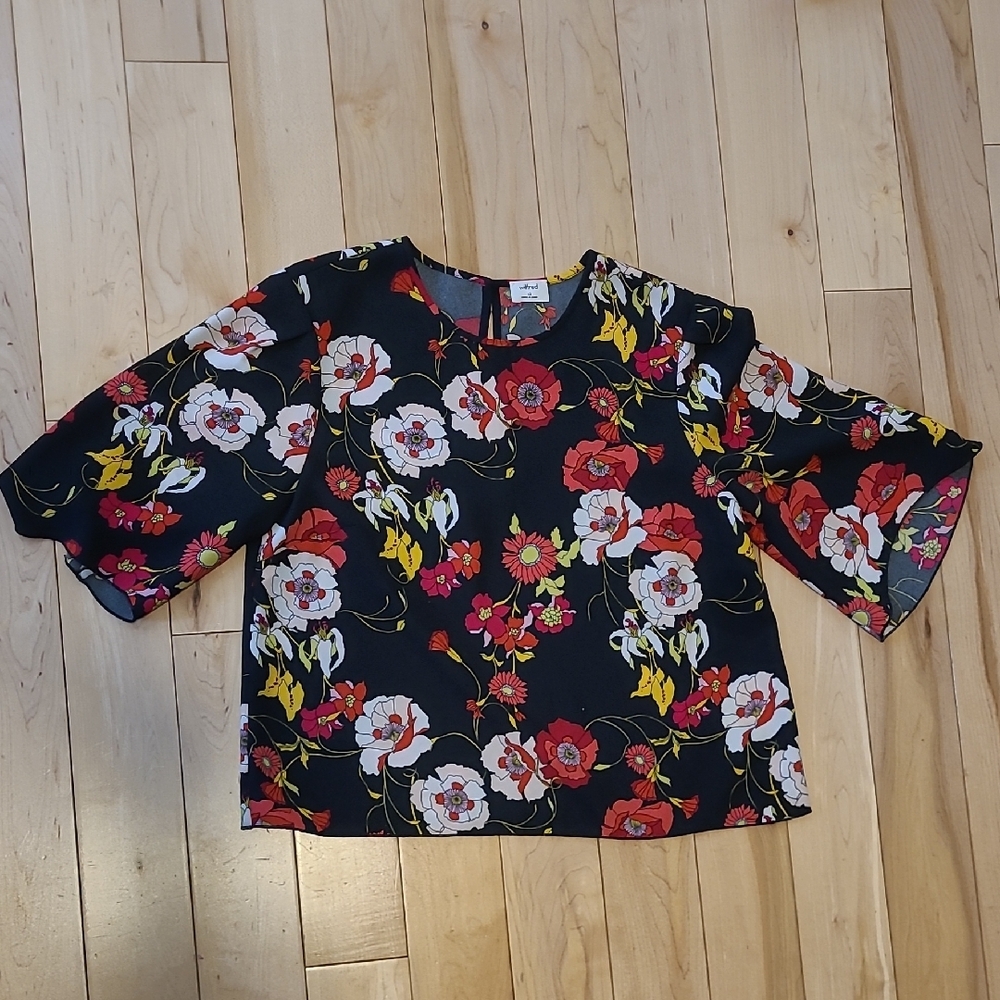 Wilfred Women's Size XS Short Sleeve Boxy Blouse